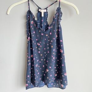 Rebecca Taylor silk  flower top US 0
